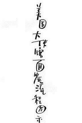 牛人手绘美国签证面签流程图，，手把手教你办美国签证